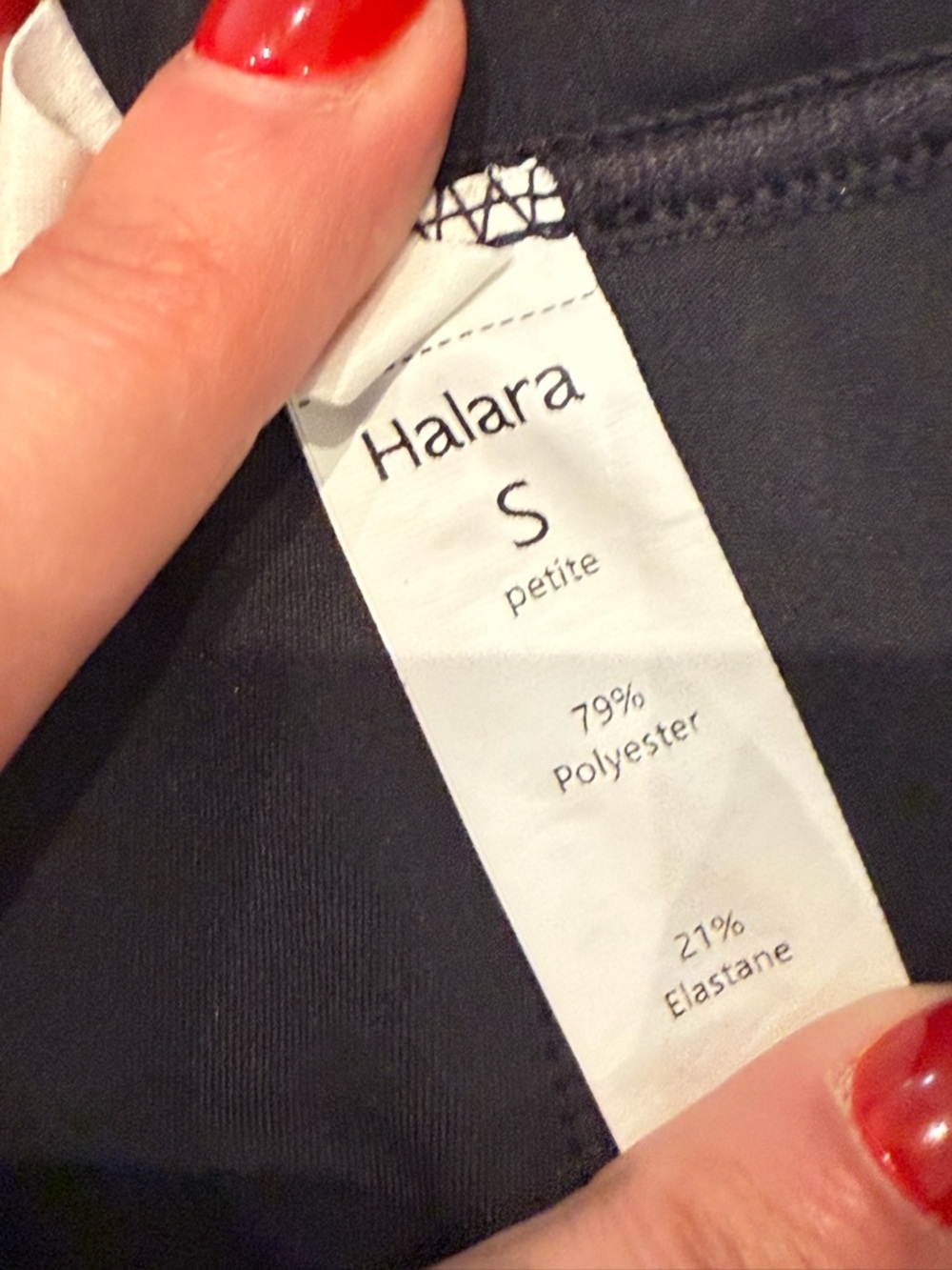 Halara Pants Wide Leg Black Button Fly Detail Pull On Pockets Pants Small P - Picture 4 of 5
